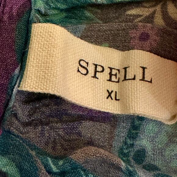 Spell & the Gypsy XL Bohème Blouse in Baltic Blues Bohemian 70s Witchy - Picture 10 of 14